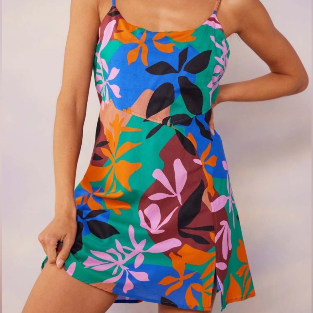 MINKPINK Blue and Orange Dress
